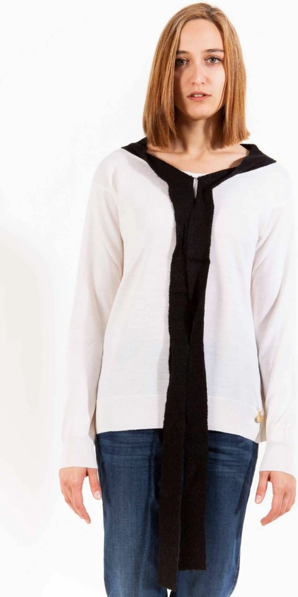 Xhemper LOVE MOSCHINO femra, i bardhë