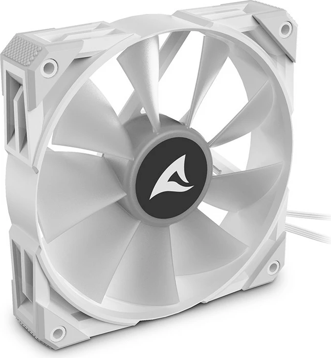 Ventilator kase SHARKOON Rebel F50 PWM 120mm, LED, bardhë