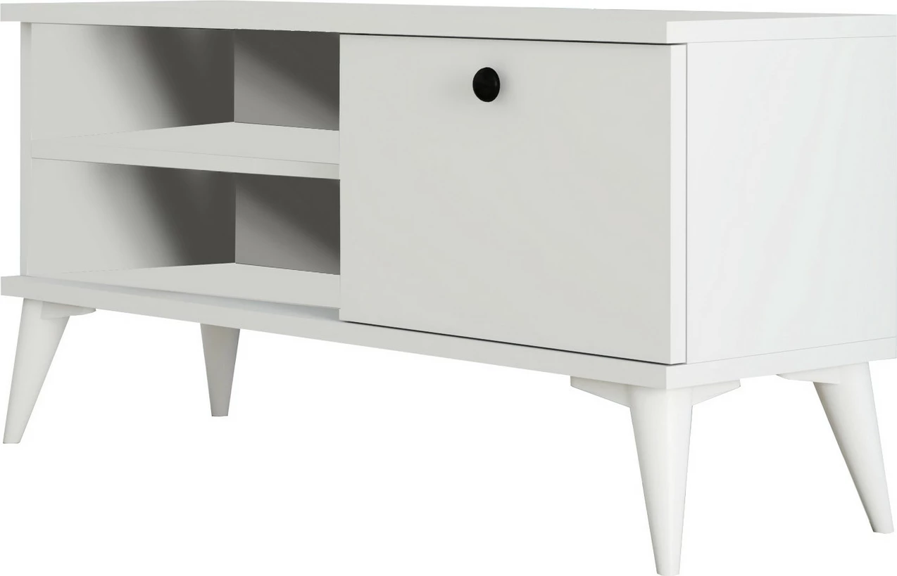 Komodë për TV, stil bohemian, ngjyrë e bardhë, Skye Decor Retro 1554