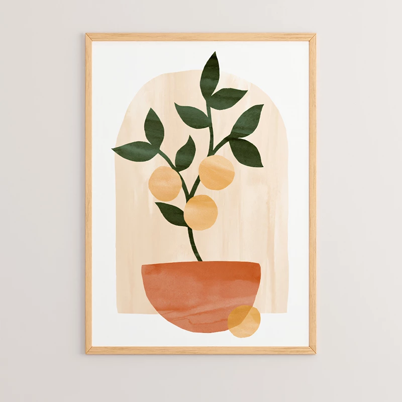 Pikturë muri në kornizë Otoben, print digjital, shumëngjyrëshe, 33x1.5x48cm