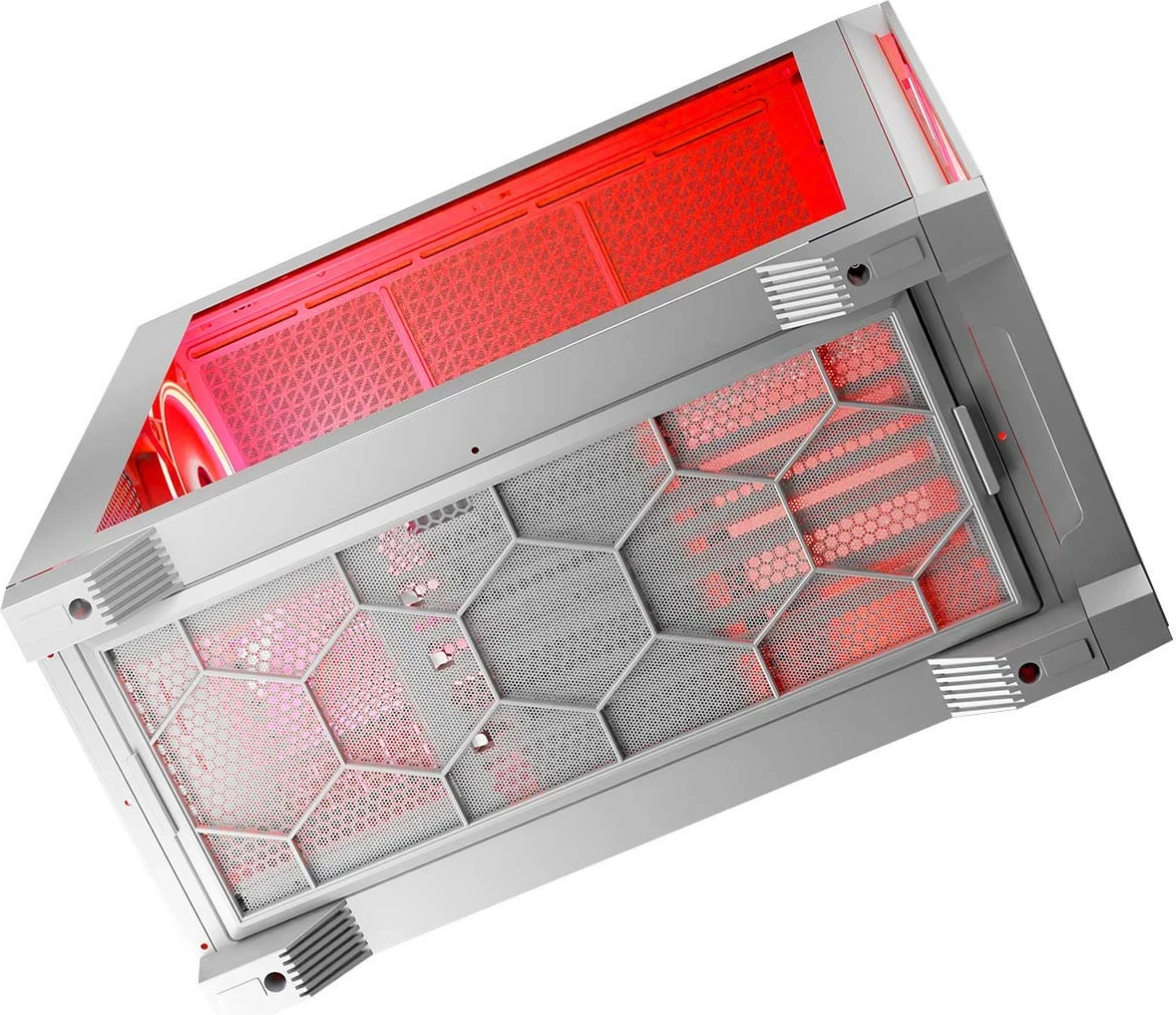 Kasë MODECOM Volcano Expanse T Apex ARGB AT-EXPANSE-TG-20-000000-0002, midi tower, 4x140mm ARGB, xhami i kalitur, USB-C, ATX/mATX/ITX, e bardhë