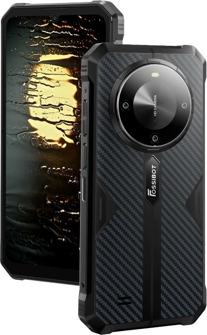 Celular Fossibot F105 CH i blinduar 6.74" 4GB/64GB 10300mAh Dual SIM LTE Android 14, e zezë