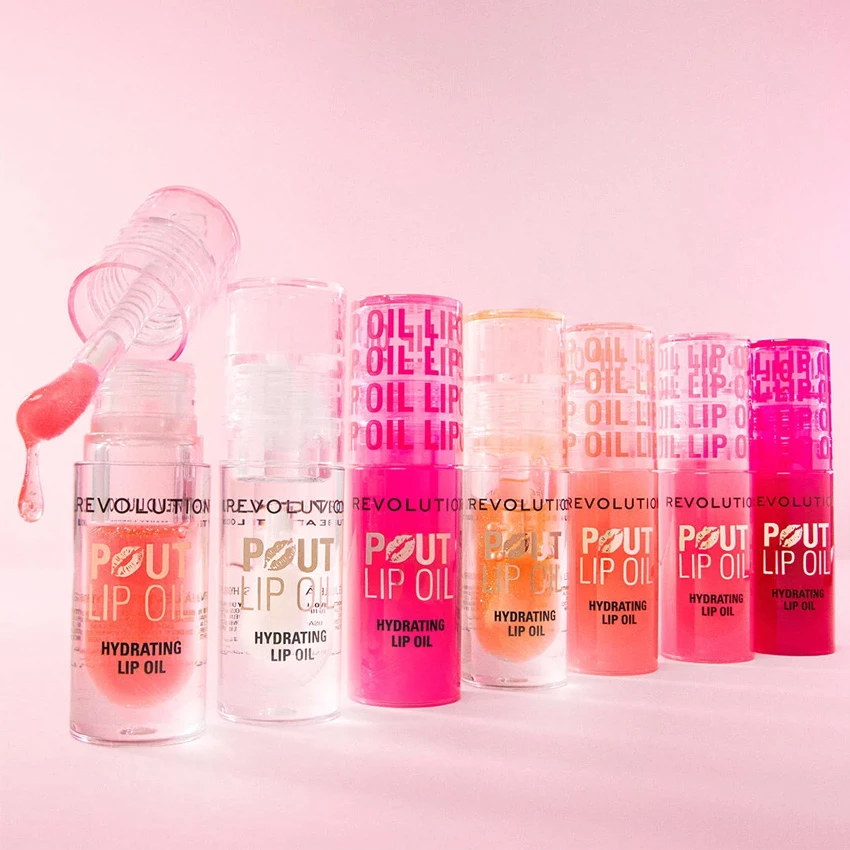 Revolution Pout Lip Oil - Glam Pink Shimmer