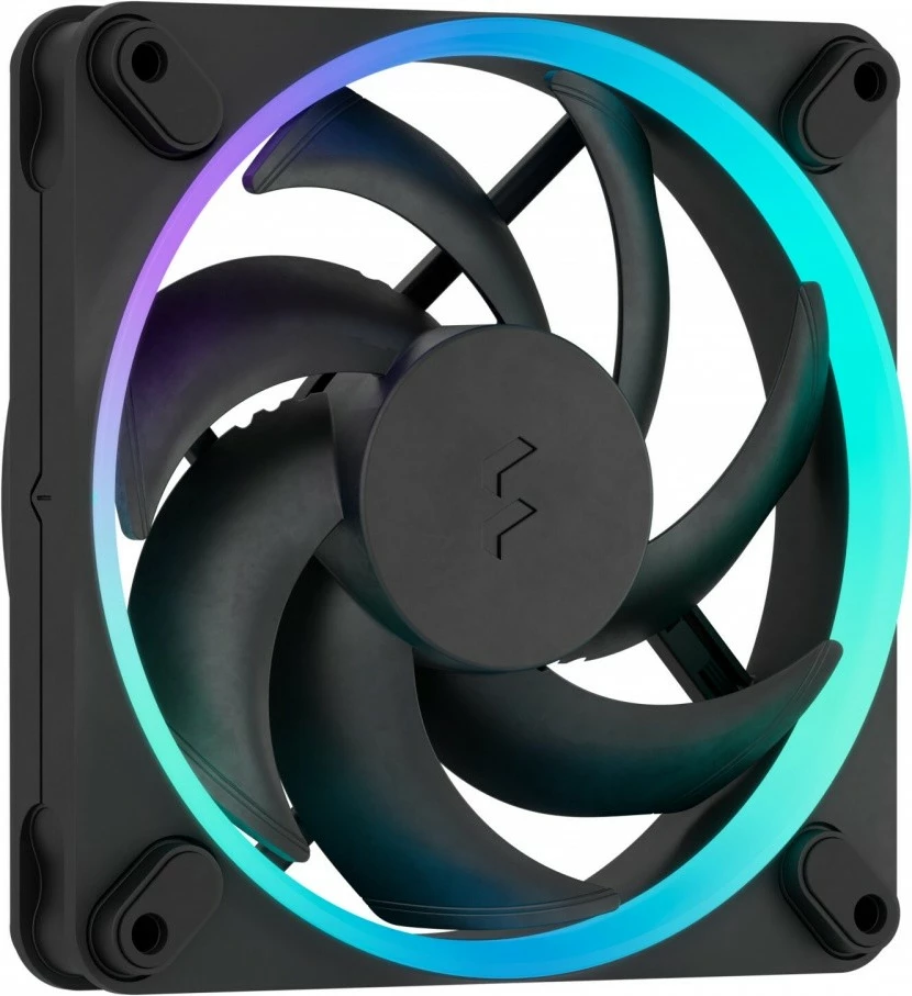 Set ventilatorë kasë Fractal Design Momentum 12 RGB, 120mm, 3 copë, zi