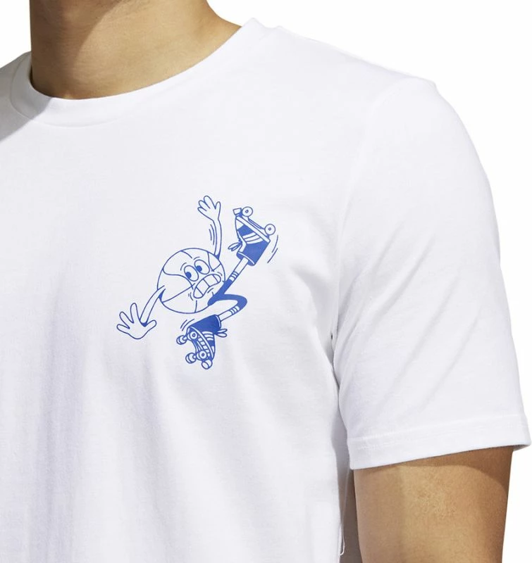 Maicë adidas për meshkuj, e bardhë