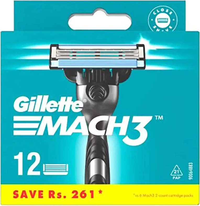 Rezerva për brisk Gillette Mach3 për burra, 12 copë