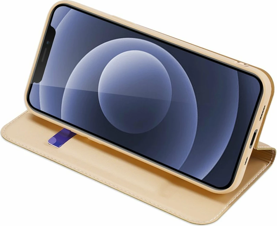 Mbështjellës Dux Ducis Skin Pro Bookcase për iPhone 13 mini, ari