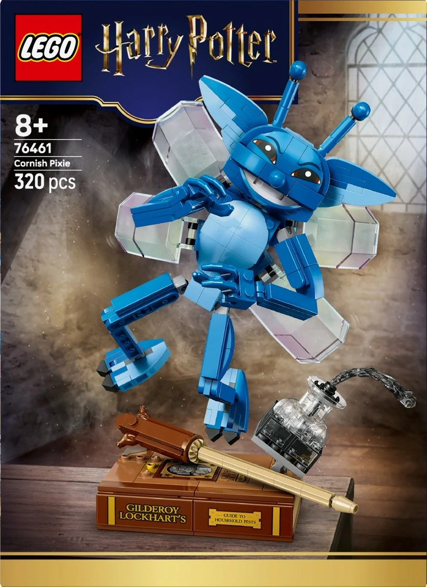 Set ndërtimi LEGO Harry Potter 76461 Cornish Pixie, figurë 1:1, 320 pjesë, 8+, blu