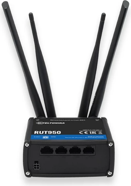 Ruter Wireless Teltonika RUT950, Fast Ethernet Single-band, 2.4GHz, 4G, i zi