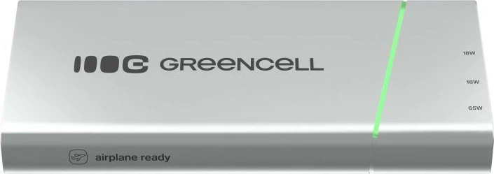 Powerbank Green Cell PowerPlay Pro PBPLGC20P 20800mAh 65W PD 2x USB-C + USB-A argjendtë/zezë