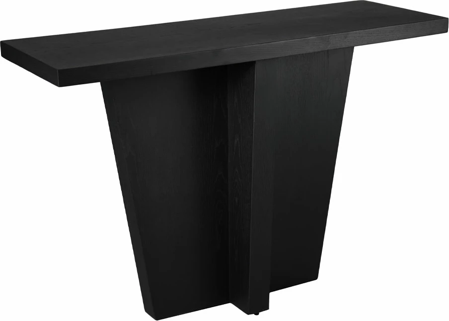 Konsol Tube, ngjyrë e zezë, 120x40.5x81cm