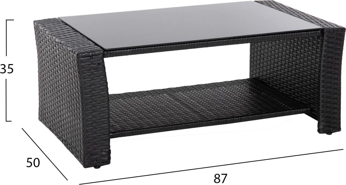 Set ulëse për kopsht THORE FH5978, 4 pjesë, antracit/bezhë