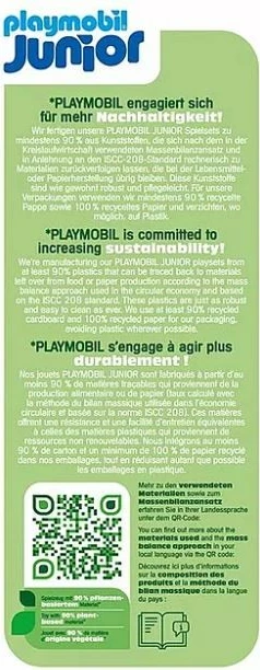 Tableta banje Playmobil Junior Aqua Tinti, 6 copë, për fëmijë 1-4 vjeç, shumëngjyrëshe