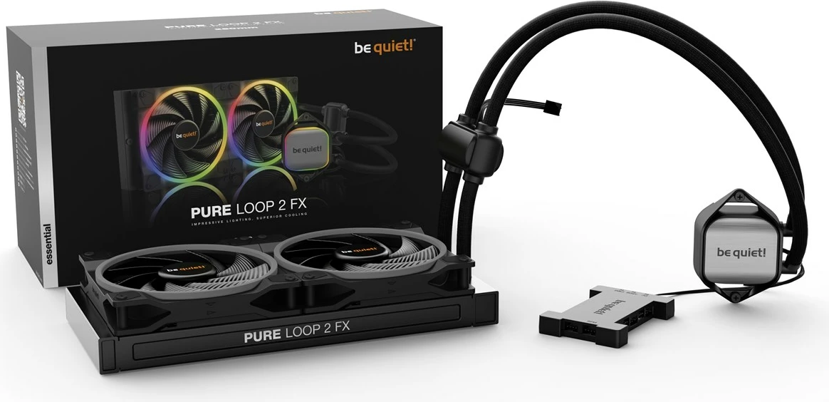 Ftohës i plotë për procesorin be quiet! Pure Loop 2 FX 280mm, me ngjyrë të zezë