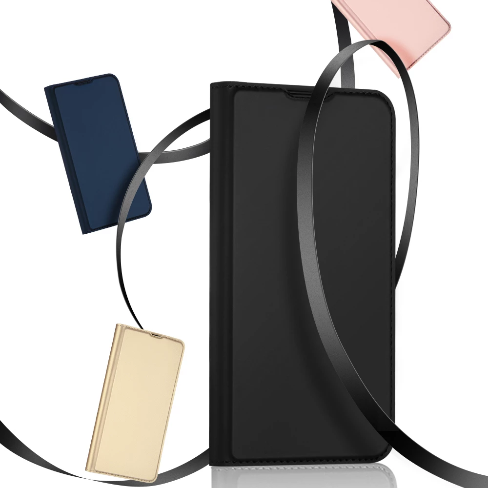 Mbështjellës Dux Ducis Skin Pro për iPhone 14 Plus, me kapak, funksion qëndrimi, xhep kartelash, Blu