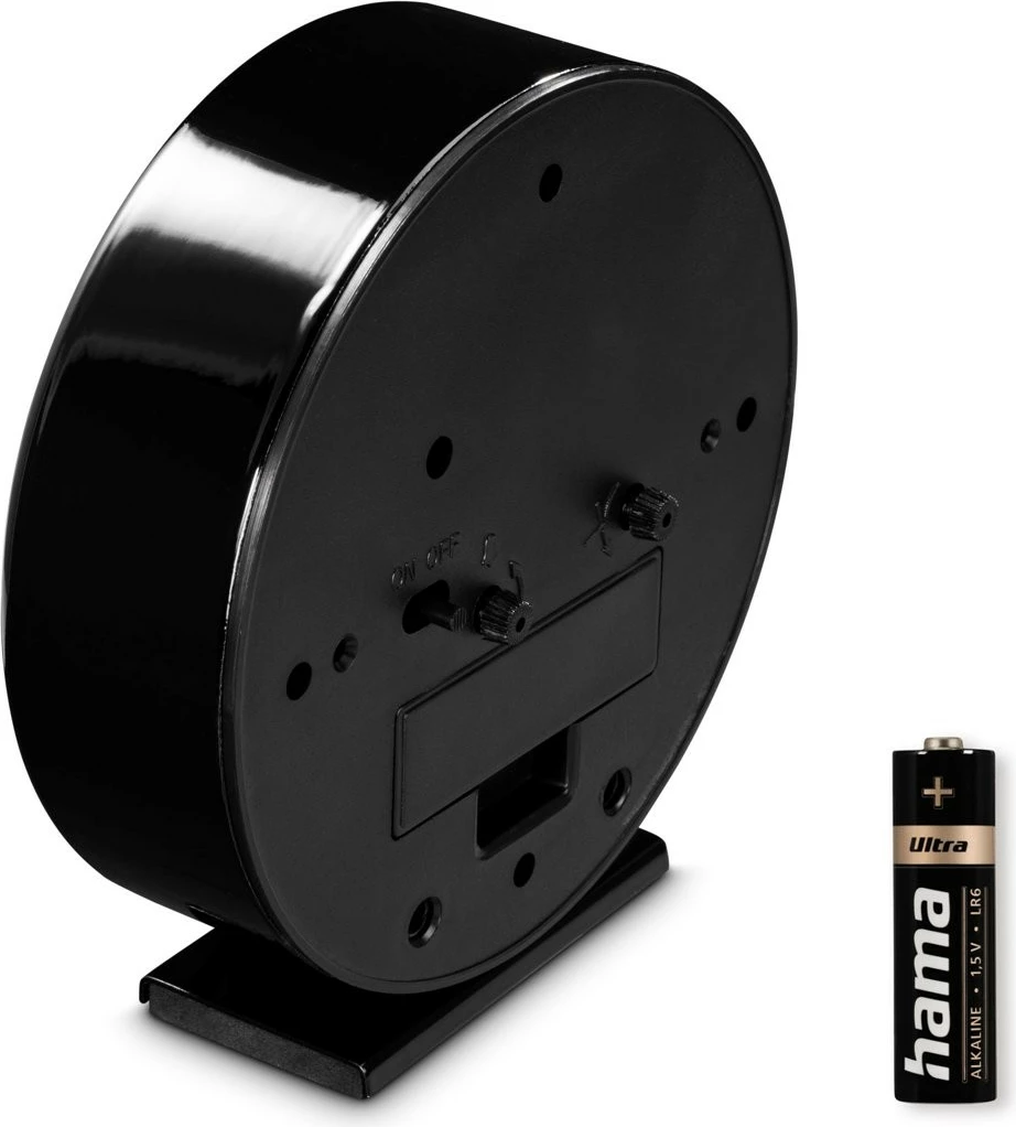 Orë alarmi Hama Skye, analog, 11.3 cm, e zezë