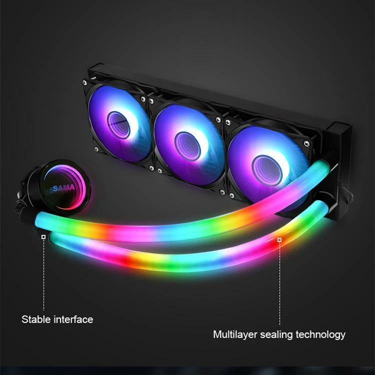 Ventilator Ftohës Me Ujë Për Kompjuter SAMA PS360mm black (Zezë)