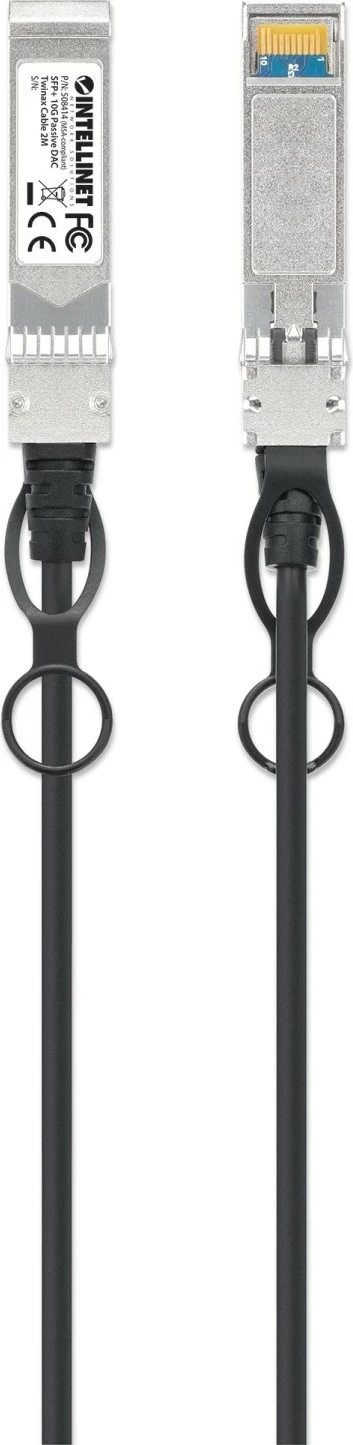 Kabllo Twinax Intellinet 508414, SFP+ 10G, 2m, e zezë