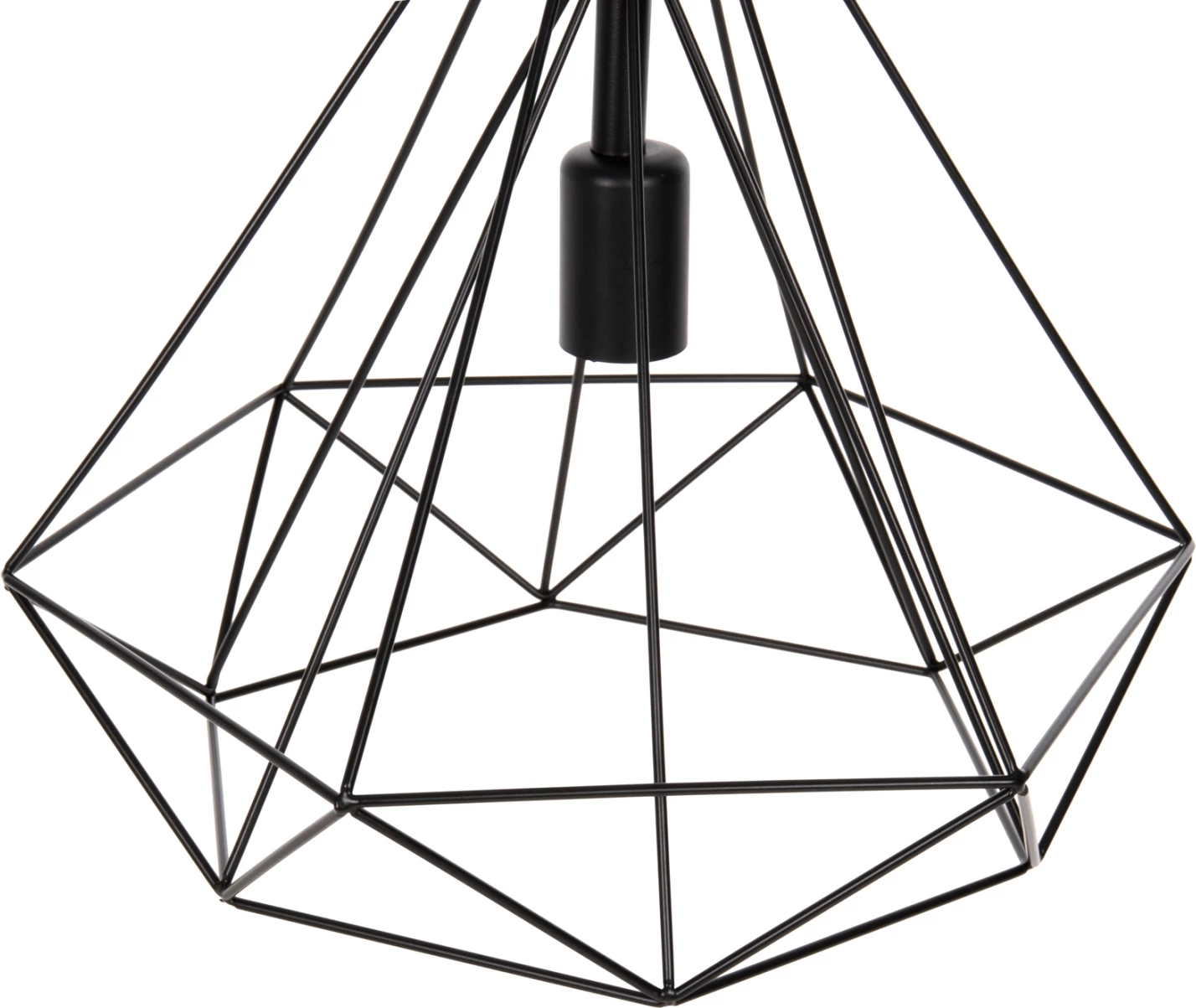 Llambë varëse tavani FH4064, kapak metali i zi, 32x37x128H cm