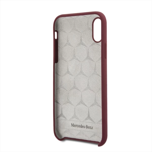 Mbështjellës Mercedes Silicone Line për iPhone X/XS, Kuq
