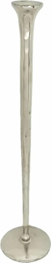 Mbajtës qirinjsh KARTIO, alumin, argjendtë, 11x11x46 cm