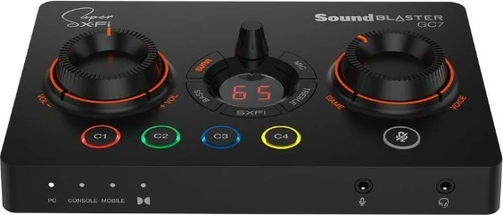 Kartë zanore e jashtme Creative Sound Blaster GC7, 7.1, Super X-Fi, e zezë