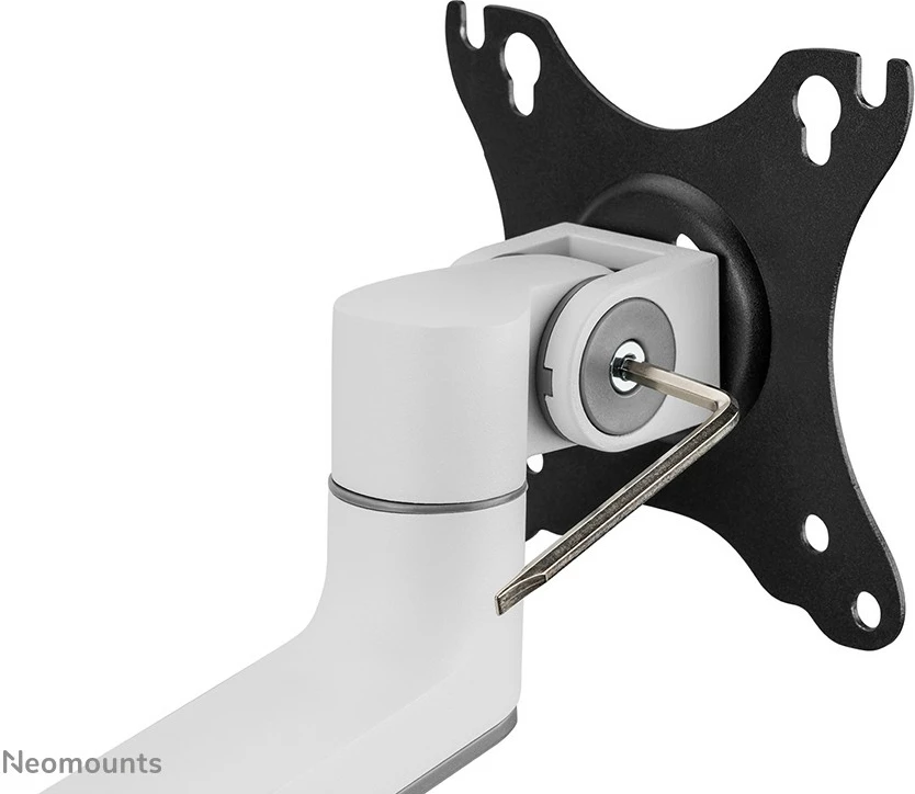 Krah monitori Neomounts DS60-425WH1, 17-27 inç, kapacitet 8 kg, VESA 100x100, i bardhë