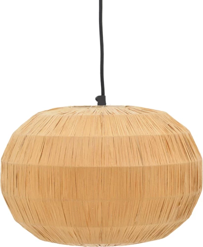 Dritë tavani Ozelia Inart ngjyrë kafe press papier-hekur D33x122cm