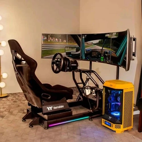 Mbajtës monitori Thermaltake për racing cockpit, i zi