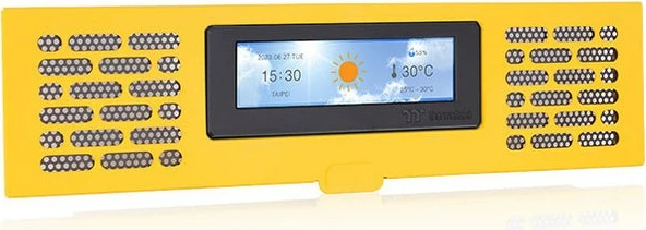 Panel LCD kasë Thermaltake The Tower 200 Bumblebee, verdhë