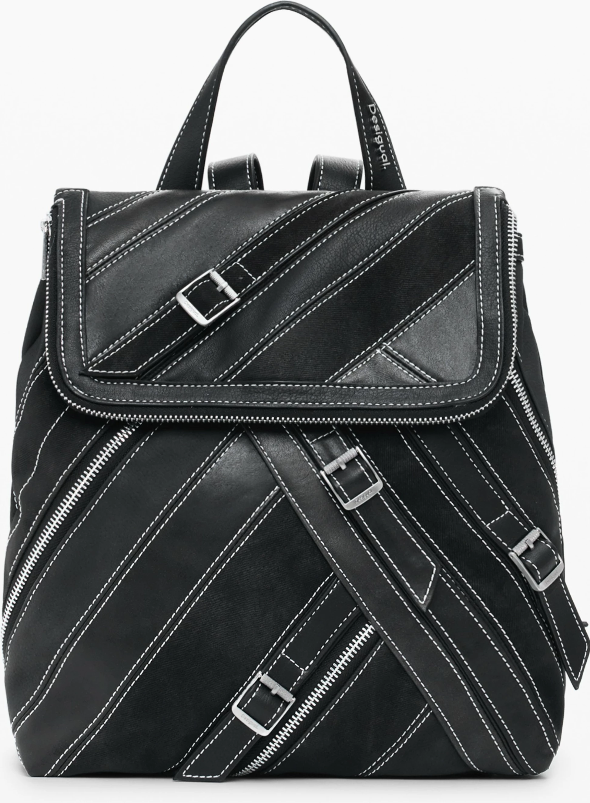 Çantë shpine DESIGUAL Fibonacci Hampton femra, e zezë