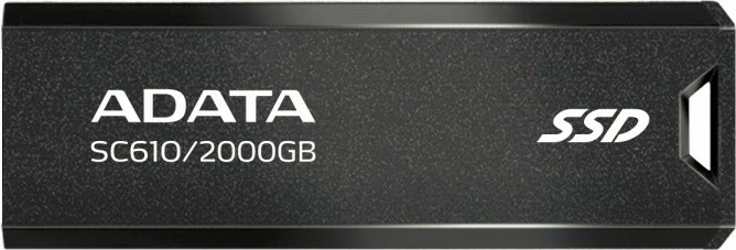 SSD i jashtëm Adata SC610, 2000 GB, USB 3.2 Gen2, Zi