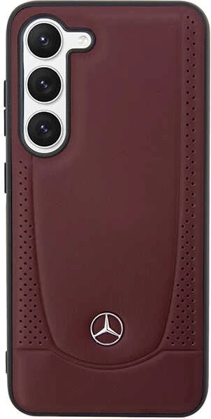 Mbështjellës Mercedes Leather Urban për Samsung Galaxy S23+, lëkurë artificiale, i kuq