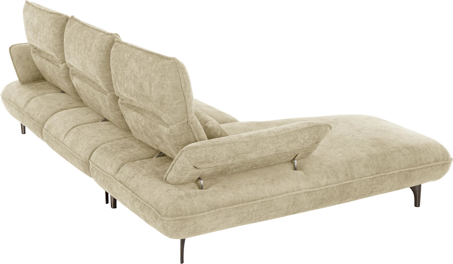 Divan-krevat këndor (majtas) CONVERT FH3268.01L, pëlhurë ecru, 283x188x100H cm