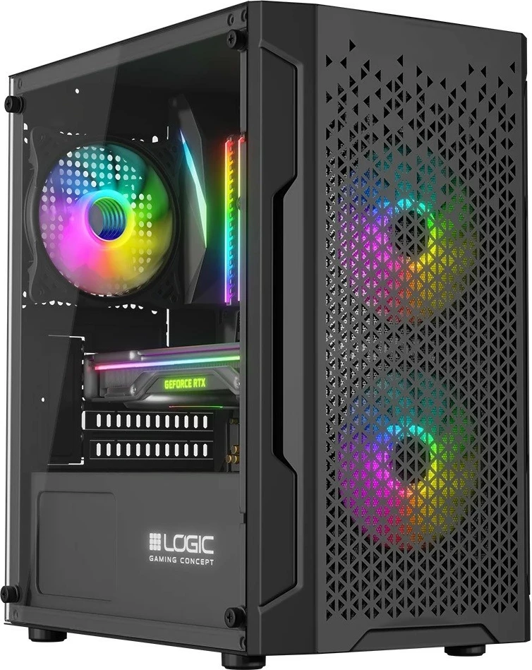 Kasë Logic Concept Aramis ARGB MINI, Micro ATX, e zezë