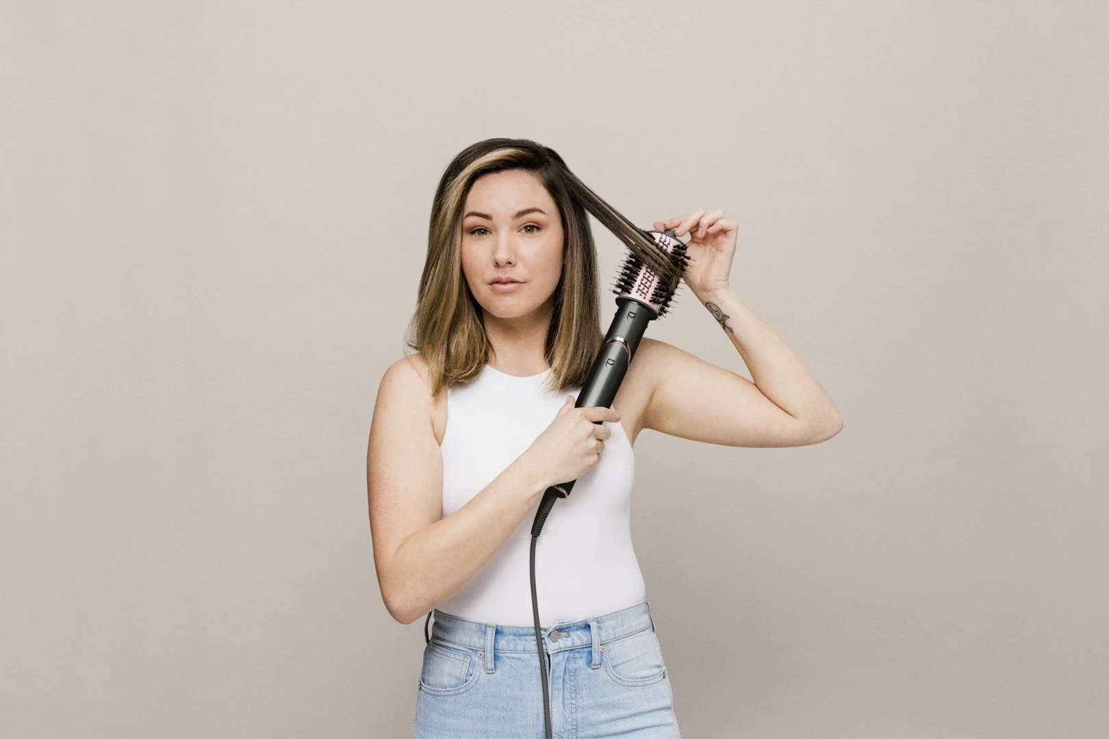 Stiluese për floke Multistyler Shark FlexStyle 5-in-1, 1400W, e zezë/ rozë