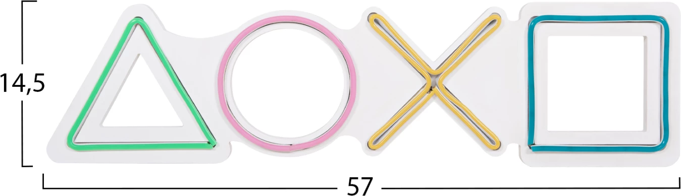 Dekor muror i ndriçuar (LED) FH4652 kontrollet e lojës 57x2x14,5Hcm