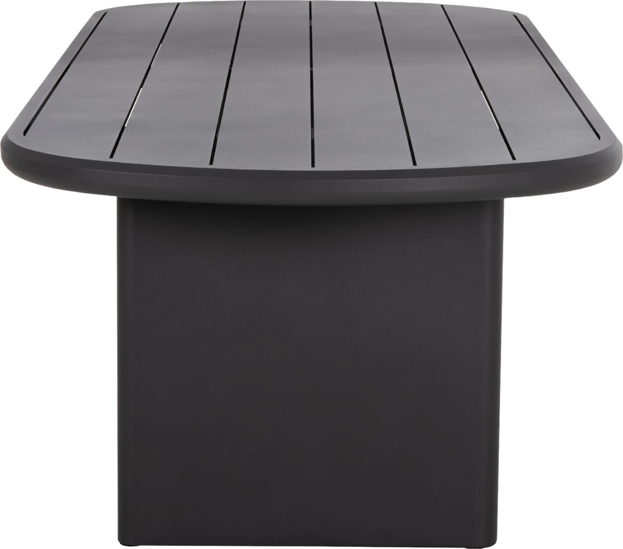 Tavolinë ovale për ngrënie jashtë, alumini gri, ABSOLUTION CD6464.01, 260x108x75cm