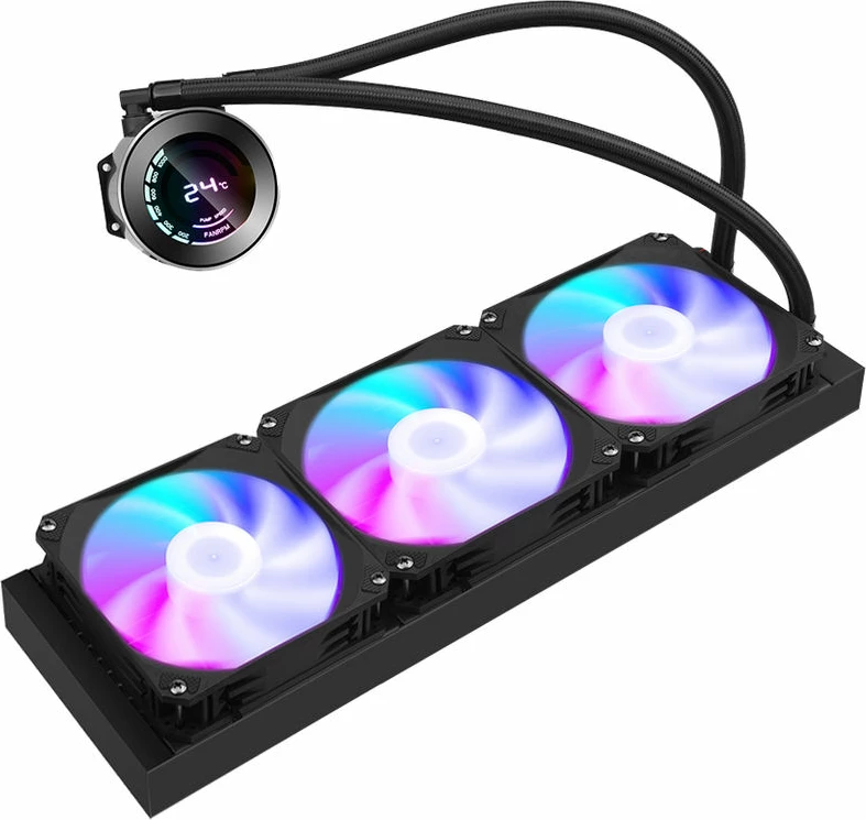 Ventilator Ftohës Me Ujë Për Kompjuter SAMA T360MM black (Zezë)