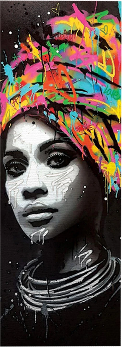 Pikturë dekorative vajzë me turban FH7198.06 80x3x30 cm