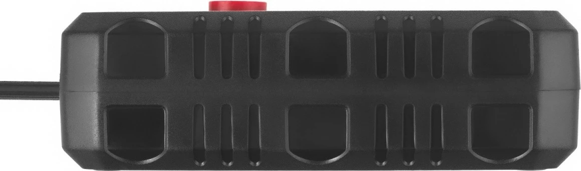 Prizë zgjatëse Maclean MCE387 B, 2 Schuko + 3 USB, 2500W, kabllo 1.5 m, me ndërprerës, e zezë