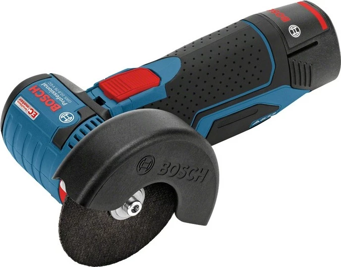 Mini-brushë Bosch GWS 10.8-76 V-EC, 2.5Ah, 7.6cm, 19500 RPM, zi/kaltër/e kuqe