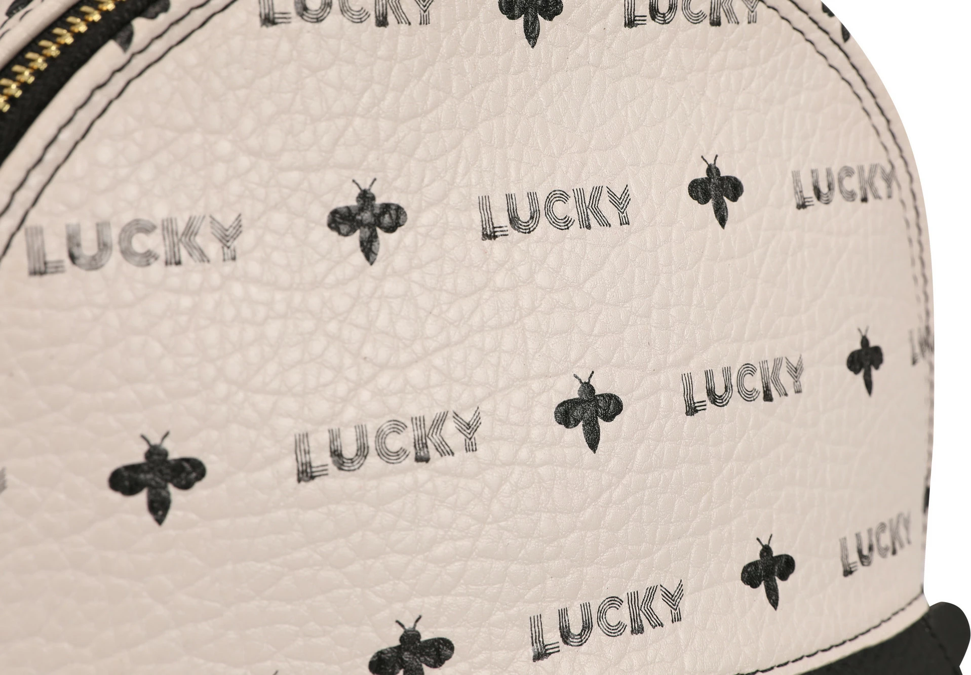 Çantë shpine Lucky Bees, krem e zezë, 338