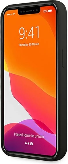 Mbështjellës Ferrari FESSIHCP13SBK për iPhone 13 mini 5.4", silikon, zi