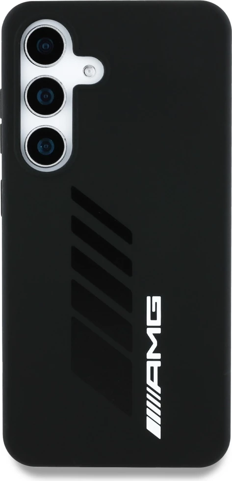 Mbështjellës Mercedes AMG Oversize Rhombs MagSafe për Samsung Galaxy S25, i zi