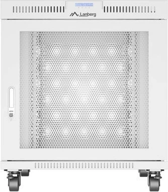 Kasë rack LANBERG 19 inch 15U 800x1000mm, ngjyrë hiri, derë perforuese LCD