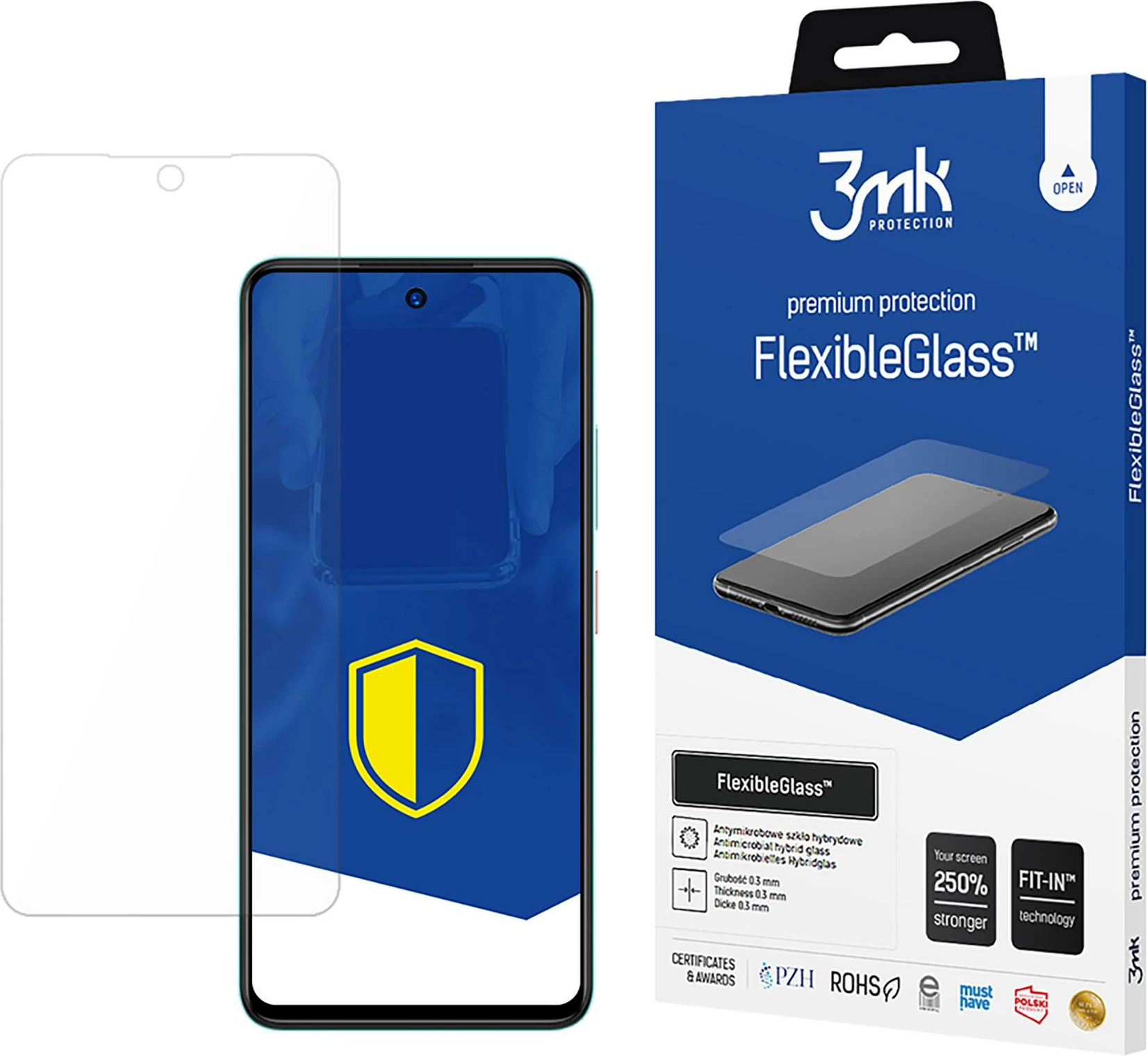 Xham mbrojtës hibrid 3mk FlexibleGlass për ZTE Blade A75 5G