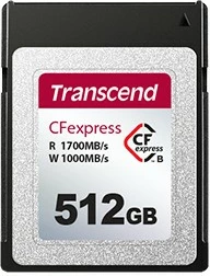 Kartelë memorie Transcend CFexpress 820 512GB, 1700MB/s, 1000MB/s, e zezë