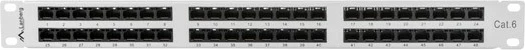 Patch panel Lanberg PPU6-1048-S, 48 porta RJ-45, CAT 6, 1U, 19", Gri