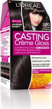 Ngjyrë për flokë Loreal Casting, 200 Ebony Black 48 ml